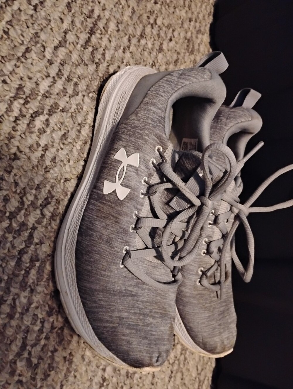 Under Armour Women's Grey Knit Athletic Sneakers
